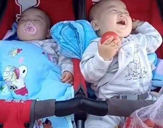 双胞胎姐弟吃瓜视频播放,这对萌娃太可爱了！
