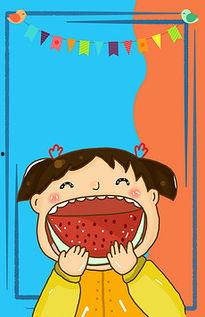 大嘴吃瓜的视频素材高清